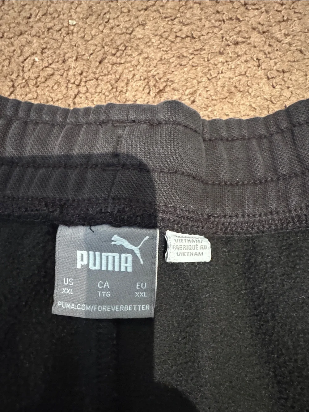 Puma Black Men's Athletic Drawstring Shorts